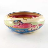 Clarice Cliff for Newport Pottery, a Gibraltar bowl