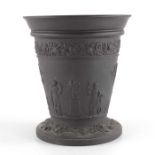 A Wedgwood black basalt vase