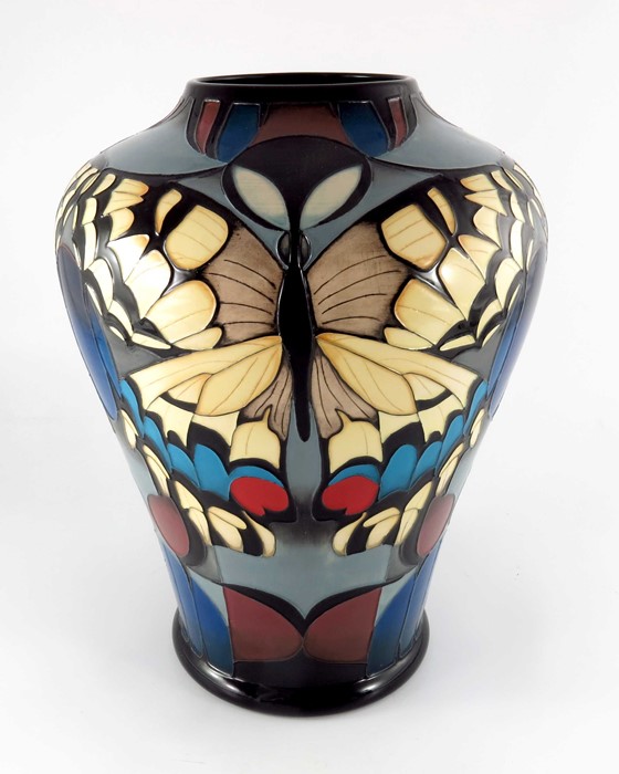Vicky Lovatt for Moorcroft, a large Swallowtail vase - Image 4 of 6