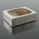 Gerald Benney, a Modernist silver dish, London 1972