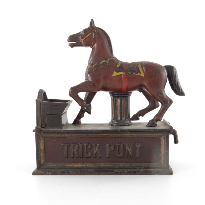 A Victorian cast iron Trick Pony Bank mechanical money box - Image 2 of 7