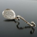 A Dutch silver sifter spoon