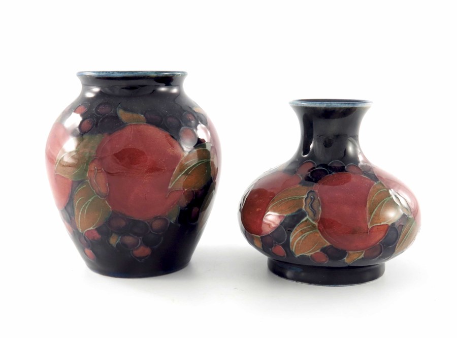 William Moorcroft, two small Pomegranate vases - Image 2 of 7