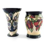 Sian Leeper for Moorcroft, a Kapok vase, circa 2000