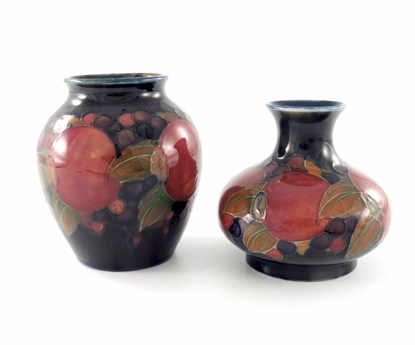 William Moorcroft, two small Pomegranate vases - Image 3 of 7