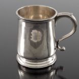 A George II silver mug, Richard Burcombe, London 1731