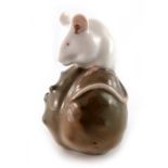 Erik Nielsen for Royal Copenhagen, Mouse on a Chestnut figure