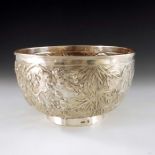 A Chinese export silver bowl, Wang Hing, circa 1900