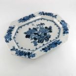 An 18th century Dublin Delft blue and white charger