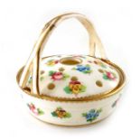 A Minton pot pourri basket