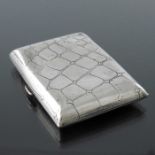 An Edwardian novelty silver cigarette case, Henry Griffith and Son, Birmingham 1905, embossed and te