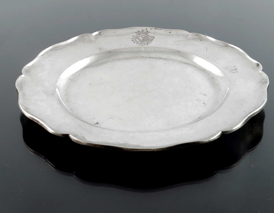 An 18th century Swiss silver dish, Zofingen circa 1760