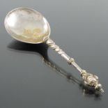 A 16th or early 17th century Norwegian silver gilt spoon, AA, Bergen circa 1600