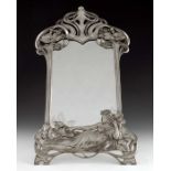 AK and Cie for WMF, a Jugendstil silver plated toilet mirror