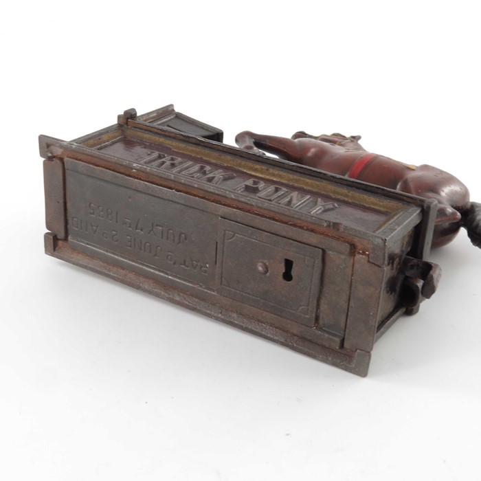 A Victorian cast iron Trick Pony Bank mechanical money box - Image 6 of 7