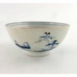 A Chinese blue and white bowl, Qianlong