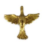 A large giltwood carved eagle