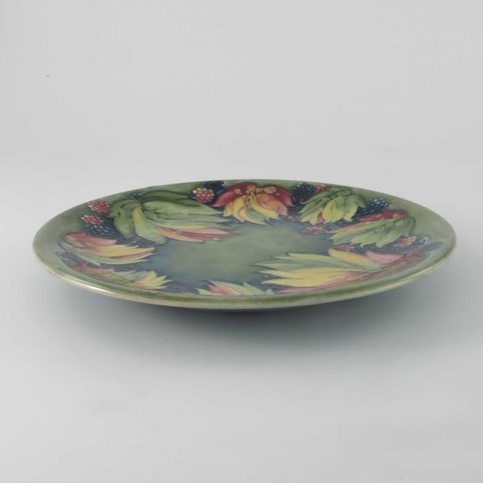 William Moorcroft, a Leaf and Blackberry plate - Image 2 of 3