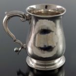 A George II silver mug, William Shaw and William Preist, London 1750