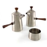 Robert Welch for Old Hall, a stainless steel Campden cafe au lait set
