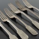 George III and later silver flatware, various makers and dates