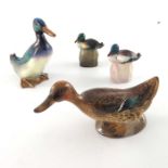 Four Royal Doulton Mallard duck figures