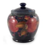 William Moorcroft, a Pomegranate pot and cover