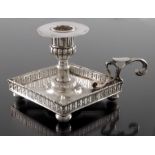 A Portuguese silver chamberstick, Porto 19th Century