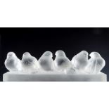 Rene Lalique, a Groupe de Six Moineaux glass decoration