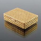 Van Cleef and Arpels, New York, an 18 carat gold pill box