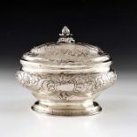 An 18th century Baltic silver sugar box, WM, probably Tallinn circa 1750