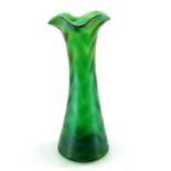 Loetz, a Secessionist Creta optic wave moulded glass vase