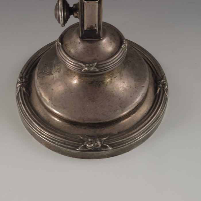 A William IV silver students lamp, Creswick and Co., Sheffield 1837 - Image 2 of 6