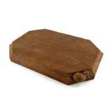 Robert Mouseman Thompson of Kilburn, an Arts and Crafts oak bread board,