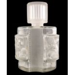 A Lalique Helene glass perfume bottle