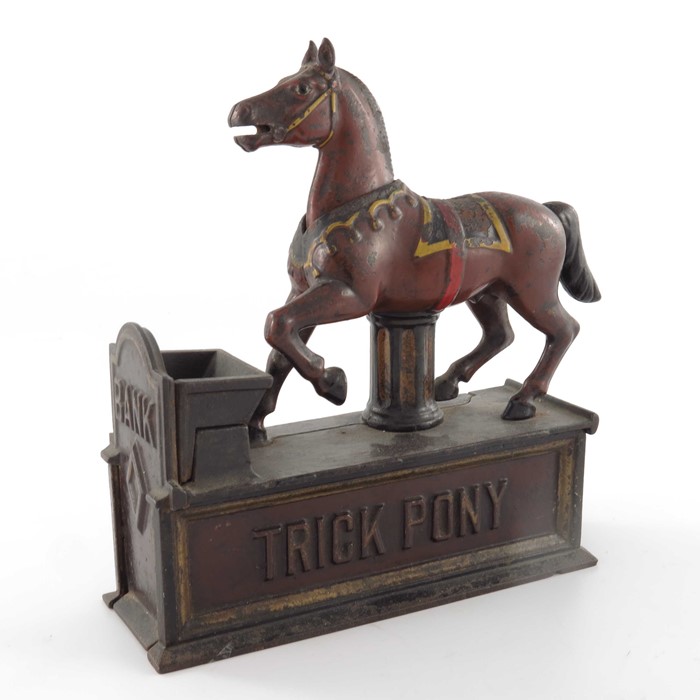 A Victorian cast iron Trick Pony Bank mechanical money box - Image 5 of 7
