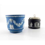 Two Wedgwood Jasperware pots, circa 1850