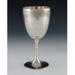 A Victorian silver goblet, Thomas Smily, London 1868
