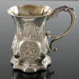 A Victorian silver mug, George Unite, Birmingham 1859