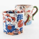 Two ironstone dragon handled porter mugs or tankards, Masons and Davenport