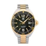Tag Heuer, a stainless steel and gold plated Formula 1 bracelet watch
