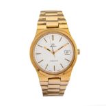 Omega, a gold plated automatic Geneve bracelet watch