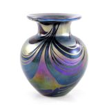 Sean O'Donoghue, an Australian iridescent art glass vase