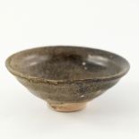 A Song Dynasty small bowl, Hennan province, gently flared opening, tenmoku glaze, diameter 11.5cm