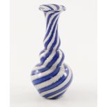 A Clichy cane stripe glass vase