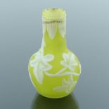 Thomas Webb, a miniature cameo glass vase, circa 1