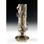 A Chinese export silver vase, Wing Fat, Canton cir