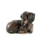 Theodor Karner for Rosenthal, a figure of a dachshund puppy