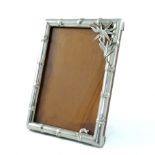 A Chinese export silver photo frame