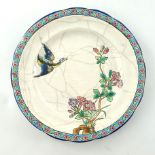 A Longwy art pottery plate